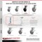 Service Caster 6 Inch Rubber on Steel Caster Set with Roller Bearings 2 Swivel 2 Rigid SCC SCC-35S620-RSR-2-R-2 - alternate 7